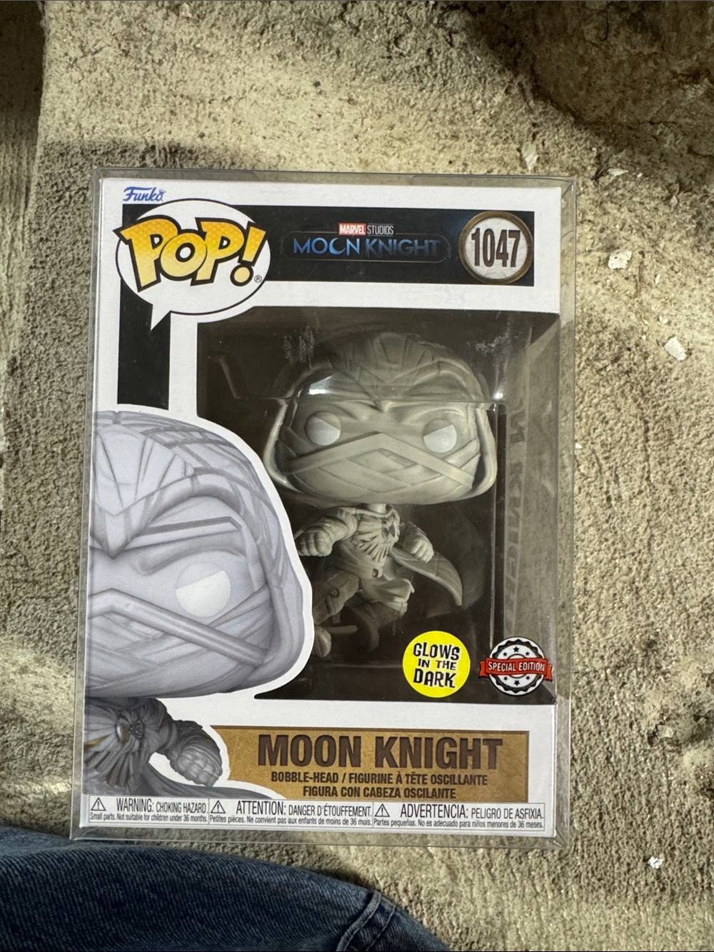 Funko Moon Knight Glow-in-the-Dark Vinyl Figure — White/Gray